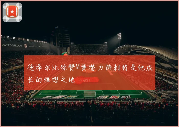 德泽尔比称赞M费潜力热刺将是他成长的理想之地